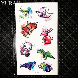 Hot Small Sexy Lips Leaf Black Cartoon Temporary Tattoo Cute Star Tattoo Sticker