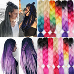 Load image into Gallery viewer, MERISIHAIR 24 inch Jumbo Braids Long Ombre Jumbo Synthetic Braiding Hair
