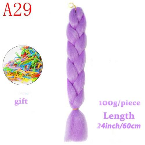 MERISIHAIR 24 inch Jumbo Braids Long Ombre Jumbo Synthetic Braiding Hair