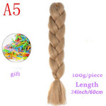 Load image into Gallery viewer, MERISIHAIR 24 inch Jumbo Braids Long Ombre Jumbo Synthetic Braiding Hair
