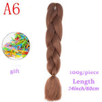 Load image into Gallery viewer, MERISIHAIR 24 inch Jumbo Braids Long Ombre Jumbo Synthetic Braiding Hair
