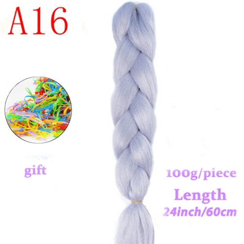 MERISIHAIR 24 inch Jumbo Braids Long Ombre Jumbo Synthetic Braiding Hair