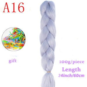 MERISIHAIR 24 inch Jumbo Braids Long Ombre Jumbo Synthetic Braiding Hair