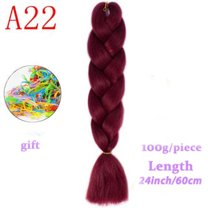 MERISIHAIR 24 inch Jumbo Braids Long Ombre Jumbo Synthetic Braiding Hair