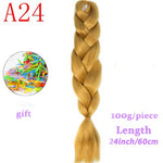 Load image into Gallery viewer, MERISIHAIR 24 inch Jumbo Braids Long Ombre Jumbo Synthetic Braiding Hair
