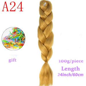 MERISIHAIR 24 inch Jumbo Braids Long Ombre Jumbo Synthetic Braiding Hair