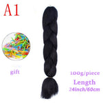 Load image into Gallery viewer, MERISIHAIR 24 inch Jumbo Braids Long Ombre Jumbo Synthetic Braiding Hair
