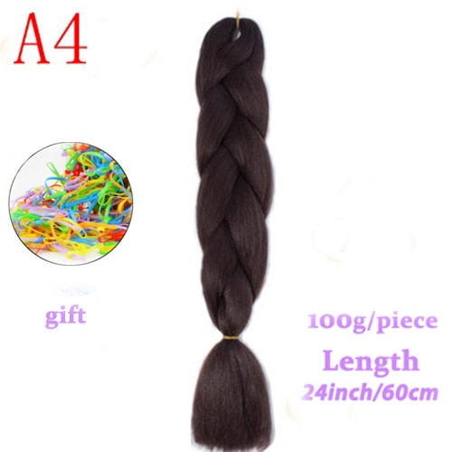 MERISIHAIR 24 inch Jumbo Braids Long Ombre Jumbo Synthetic Braiding Hair