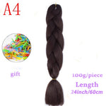 Load image into Gallery viewer, MERISIHAIR 24 inch Jumbo Braids Long Ombre Jumbo Synthetic Braiding Hair
