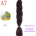 Load image into Gallery viewer, MERISIHAIR 24 inch Jumbo Braids Long Ombre Jumbo Synthetic Braiding Hair
