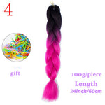 Load image into Gallery viewer, MERISIHAIR 24 inch Jumbo Braids Long Ombre Jumbo Synthetic Braiding Hair
