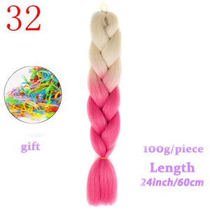 MERISIHAIR 24 inch Jumbo Braids Long Ombre Jumbo Synthetic Braiding Hair