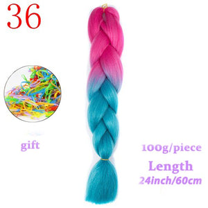 MERISIHAIR 24 inch Jumbo Braids Long Ombre Jumbo Synthetic Braiding Hair