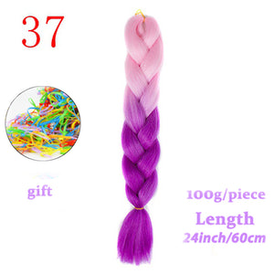 MERISIHAIR 24 inch Jumbo Braids Long Ombre Jumbo Synthetic Braiding Hair