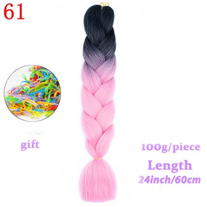 MERISIHAIR 24 inch Jumbo Braids Long Ombre Jumbo Synthetic Braiding Hair