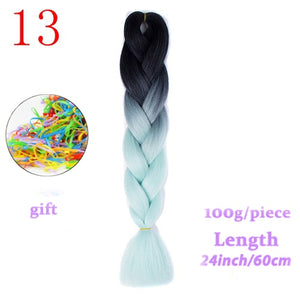 MERISIHAIR 24 inch Jumbo Braids Long Ombre Jumbo Synthetic Braiding Hair