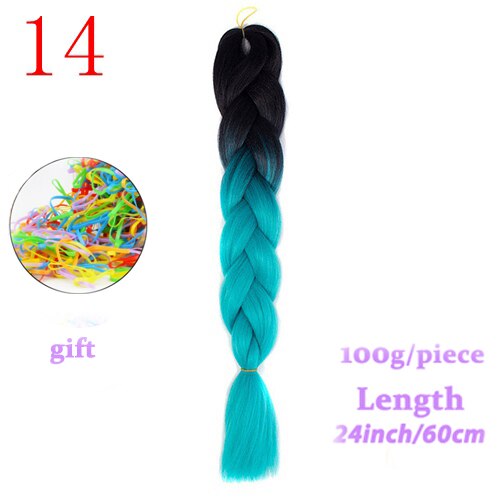 MERISIHAIR 24 inch Jumbo Braids Long Ombre Jumbo Synthetic Braiding Hair