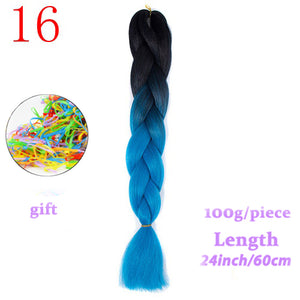 MERISIHAIR 24 inch Jumbo Braids Long Ombre Jumbo Synthetic Braiding Hair