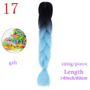 MERISIHAIR 24 inch Jumbo Braids Long Ombre Jumbo Synthetic Braiding Hair