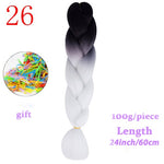 Load image into Gallery viewer, MERISIHAIR 24 inch Jumbo Braids Long Ombre Jumbo Synthetic Braiding Hair
