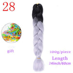 Load image into Gallery viewer, MERISIHAIR 24 inch Jumbo Braids Long Ombre Jumbo Synthetic Braiding Hair
