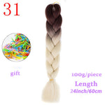 Load image into Gallery viewer, MERISIHAIR 24 inch Jumbo Braids Long Ombre Jumbo Synthetic Braiding Hair
