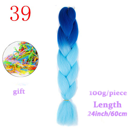 MERISIHAIR 24 inch Jumbo Braids Long Ombre Jumbo Synthetic Braiding Hair