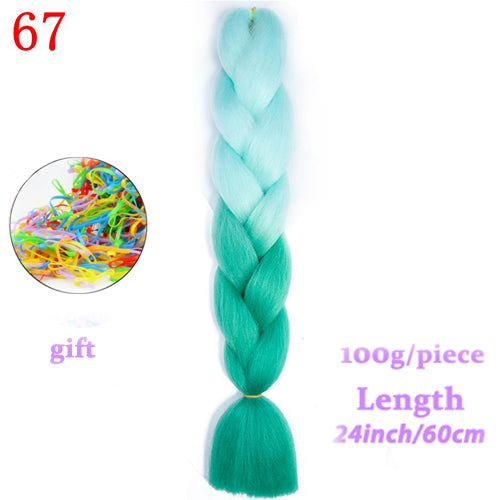 MERISIHAIR 24 inch Jumbo Braids Long Ombre Jumbo Synthetic Braiding Hair