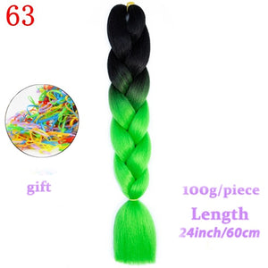 MERISIHAIR 24 inch Jumbo Braids Long Ombre Jumbo Synthetic Braiding Hair