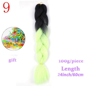 MERISIHAIR 24 inch Jumbo Braids Long Ombre Jumbo Synthetic Braiding Hair