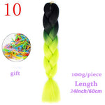 Load image into Gallery viewer, MERISIHAIR 24 inch Jumbo Braids Long Ombre Jumbo Synthetic Braiding Hair
