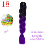 Load image into Gallery viewer, MERISIHAIR 24 inch Jumbo Braids Long Ombre Jumbo Synthetic Braiding Hair
