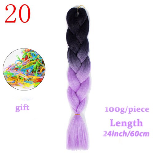 MERISIHAIR 24 inch Jumbo Braids Long Ombre Jumbo Synthetic Braiding Hair