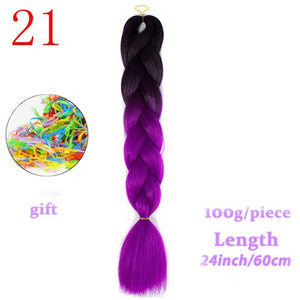 MERISIHAIR 24 inch Jumbo Braids Long Ombre Jumbo Synthetic Braiding Hair