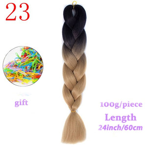 MERISIHAIR 24 inch Jumbo Braids Long Ombre Jumbo Synthetic Braiding Hair