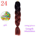 Load image into Gallery viewer, MERISIHAIR 24 inch Jumbo Braids Long Ombre Jumbo Synthetic Braiding Hair
