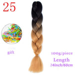 Load image into Gallery viewer, MERISIHAIR 24 inch Jumbo Braids Long Ombre Jumbo Synthetic Braiding Hair
