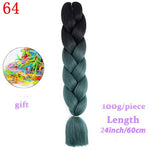 Load image into Gallery viewer, MERISIHAIR 24 inch Jumbo Braids Long Ombre Jumbo Synthetic Braiding Hair
