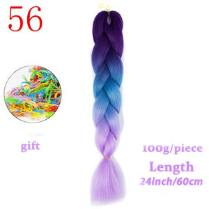 MERISIHAIR 24 inch Jumbo Braids Long Ombre Jumbo Synthetic Braiding Hair