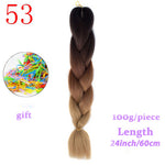 Load image into Gallery viewer, MERISIHAIR 24 inch Jumbo Braids Long Ombre Jumbo Synthetic Braiding Hair
