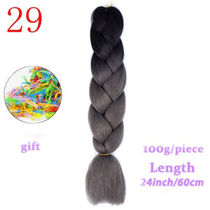 MERISIHAIR 24 inch Jumbo Braids Long Ombre Jumbo Synthetic Braiding Hair