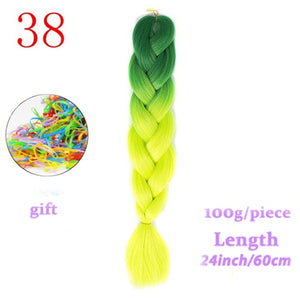 MERISIHAIR 24 inch Jumbo Braids Long Ombre Jumbo Synthetic Braiding Hair