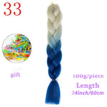 Load image into Gallery viewer, MERISIHAIR 24 inch Jumbo Braids Long Ombre Jumbo Synthetic Braiding Hair
