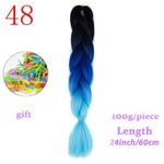 Load image into Gallery viewer, MERISIHAIR 24 inch Jumbo Braids Long Ombre Jumbo Synthetic Braiding Hair
