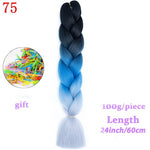 Load image into Gallery viewer, MERISIHAIR 24 inch Jumbo Braids Long Ombre Jumbo Synthetic Braiding Hair
