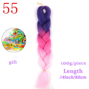 MERISIHAIR 24 inch Jumbo Braids Long Ombre Jumbo Synthetic Braiding Hair