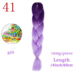 MERISIHAIR 24 inch Jumbo Braids Long Ombre Jumbo Synthetic Braiding Hair