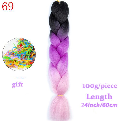 MERISIHAIR 24 inch Jumbo Braids Long Ombre Jumbo Synthetic Braiding Hair