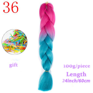 MERISIHAIR 24 inch Jumbo Braids Long Ombre Jumbo Synthetic Braiding Hair