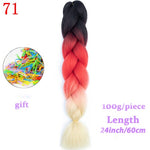 Load image into Gallery viewer, MERISIHAIR 24 inch Jumbo Braids Long Ombre Jumbo Synthetic Braiding Hair
